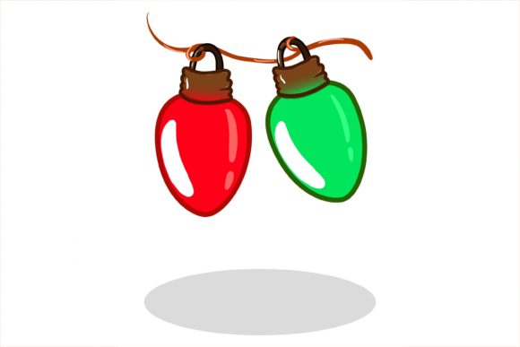 A Two Red Green Lamp Christmas