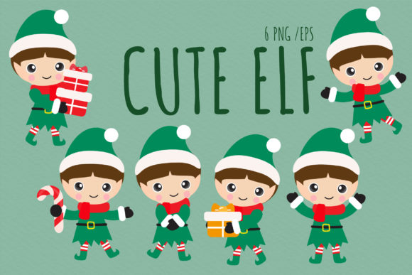 Christmas Boy Elf Character Illustration for Web and Content Design