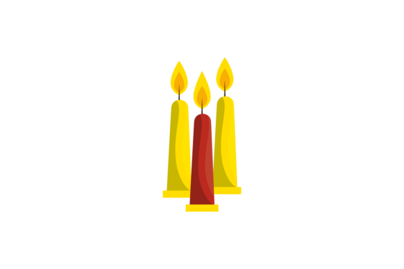 Christmas Candle Ornament Svg for Editorial and Web Design