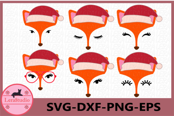 Fox Illustration for Christmas Design