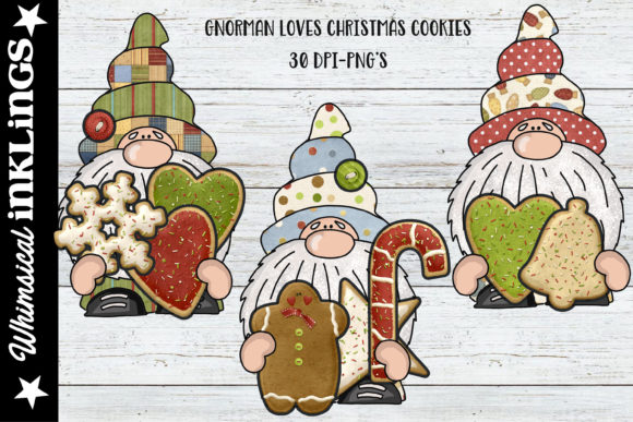 Gnorman Loves Christmas Cookies Illustrations