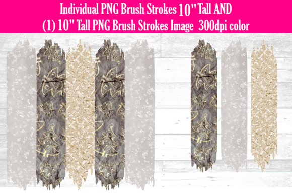 Grunge Christmas Brush Strokes for Editorial Design