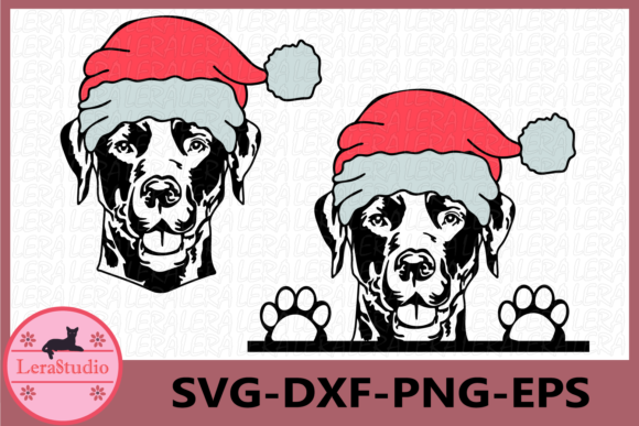 Labrador Retriever, Christmas Illustration for Blog and Web Use