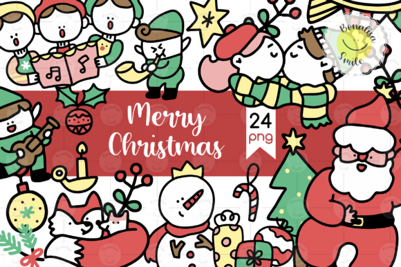 🎄 Merry Christmas Clipart for Local Business Branding