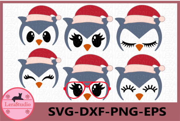 Owl Face, Christmas Illustration for Holiday Content