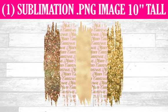 Pink Christmas Brush Strokes Sublimation Illustrations