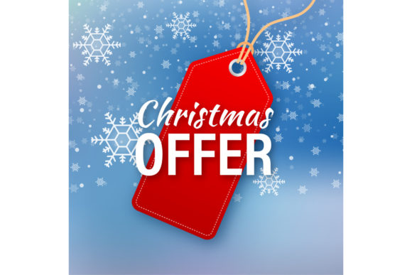 Red Christmas Sale Banner Offer Review