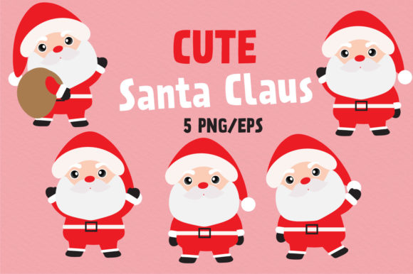 Santa Claus Cartoon Christmas Illustration