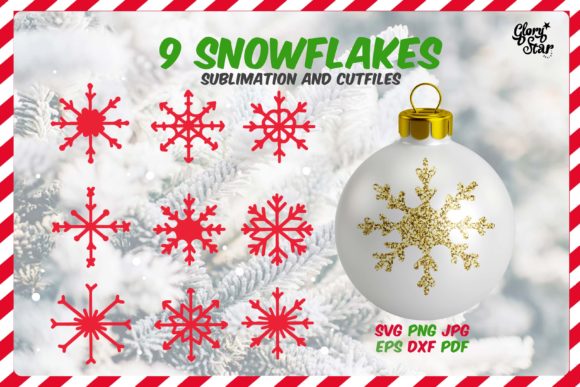 Snowflakes Set for Christmas Illustrations